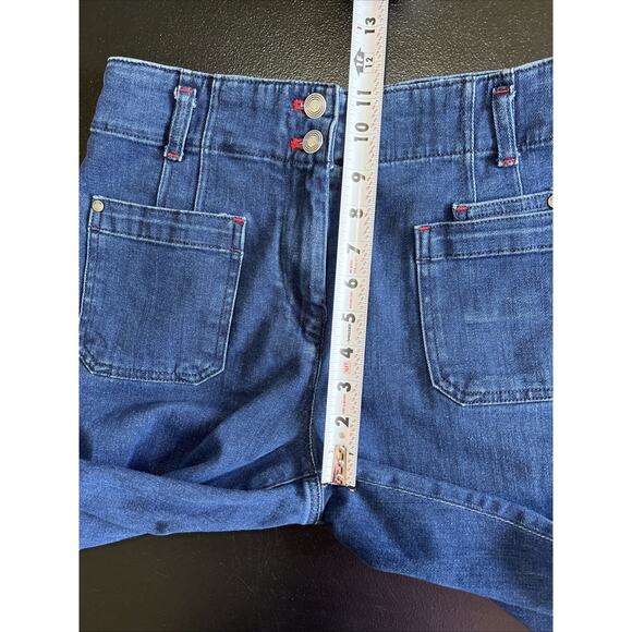 Maeve Anthropologie Jeans Women 29 Junie High Rise Slim Leg Dark Wash 24" Crop - Picture 10 of 11